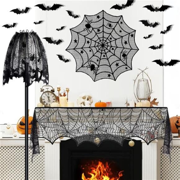 5-Pack Halloween Decorations - Indoor Spider Web - Picture 2 of 8